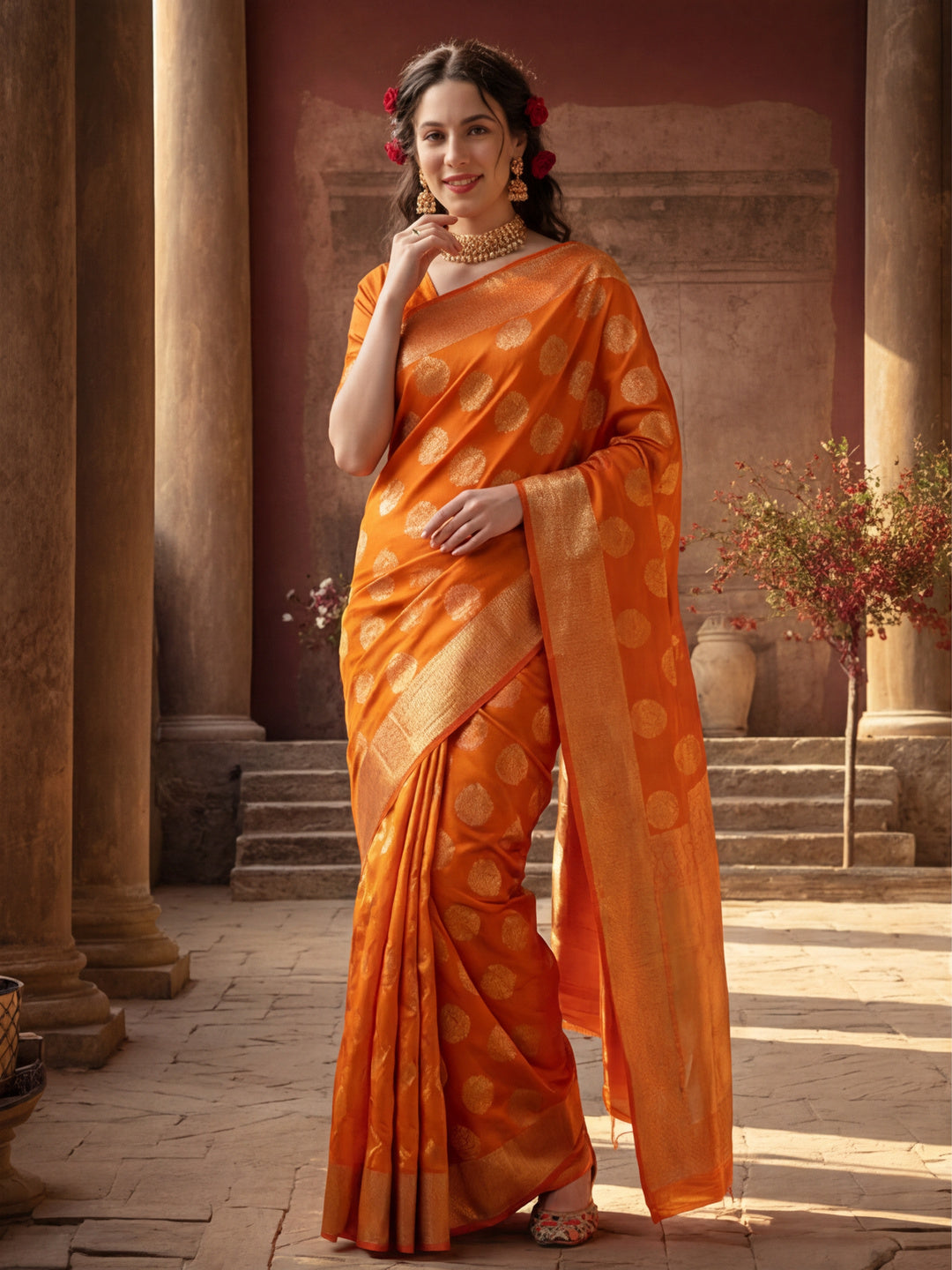 Zari Woven Design Silk Banarasi Saree