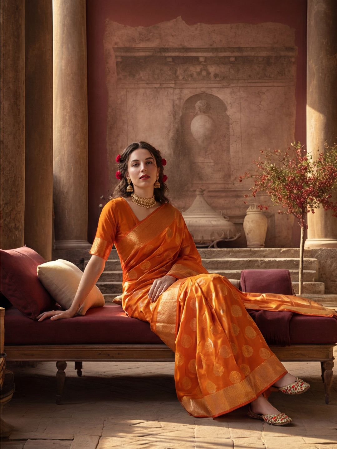 Zari Woven Design Silk Banarasi Saree
