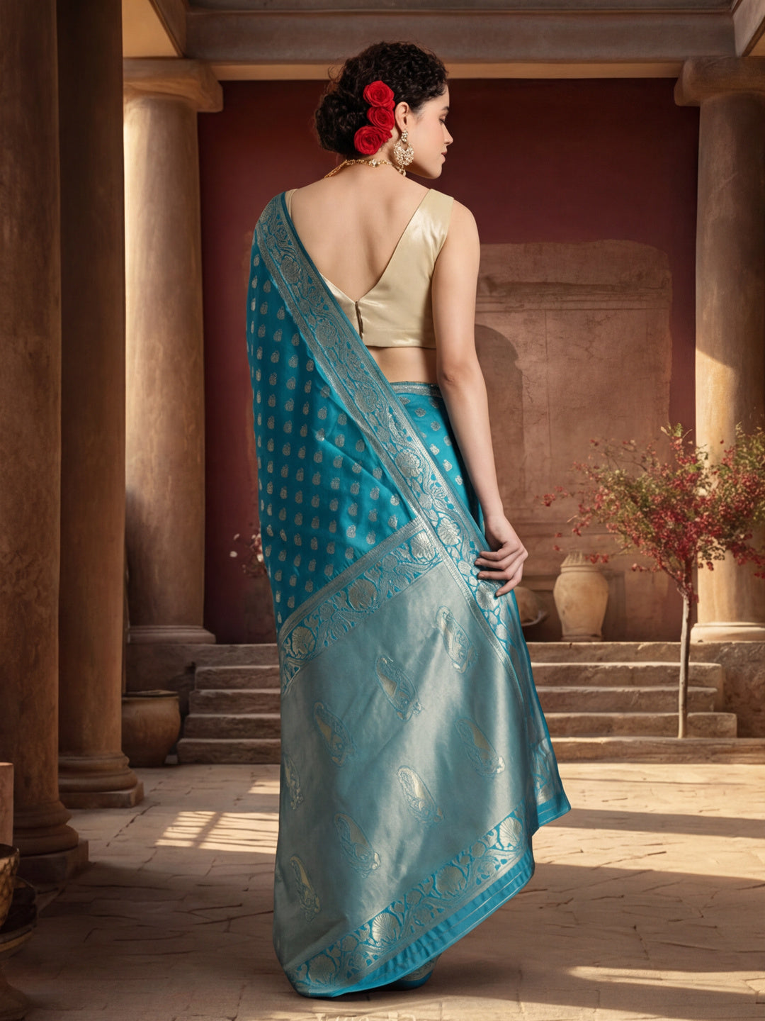 Silk Banarasi Zari Woven Heavy Saree