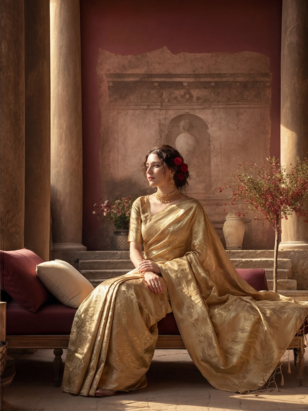 Zari Woven Design Banarasi Saree