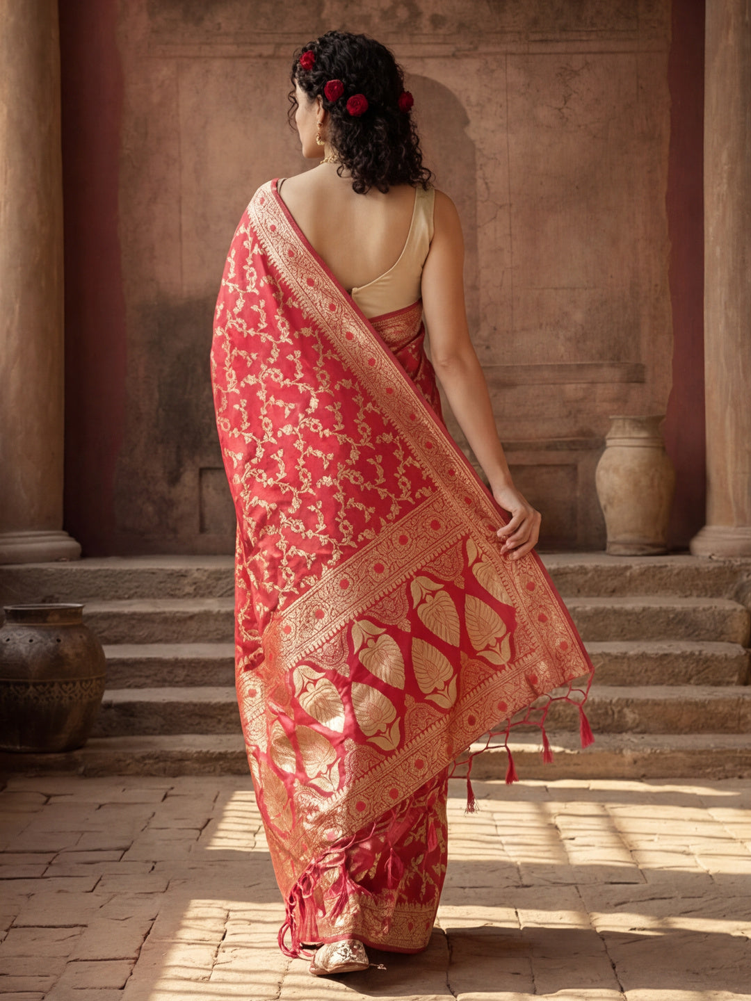 Silk Banarasi Zari Woven Heavy Saree