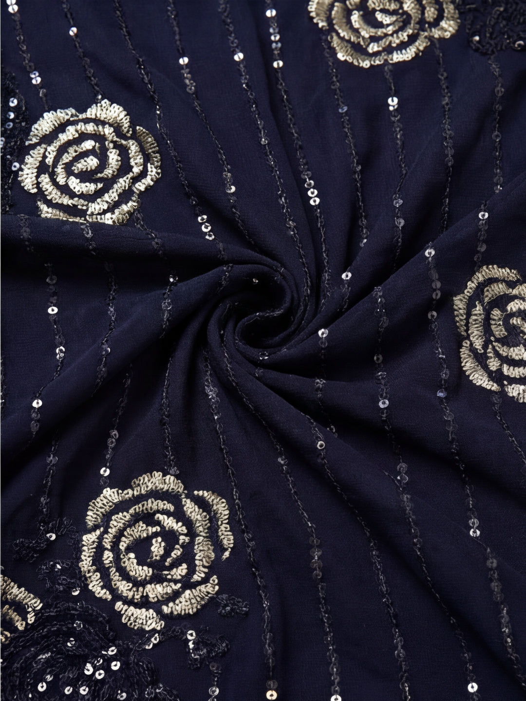 Sequin Embellished Georgette Heavy Saree