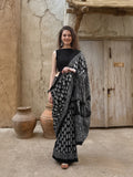 Floral Printed Pure Cotton Saree With Unstitched Blouse