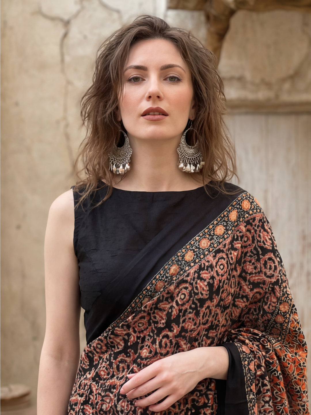 Floral Printed Pure Cotton Saree With Unstitched Blouse