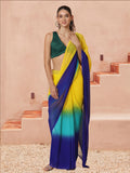 Ready to Wear Ombre Georgette Saree with Unstiched Blouse