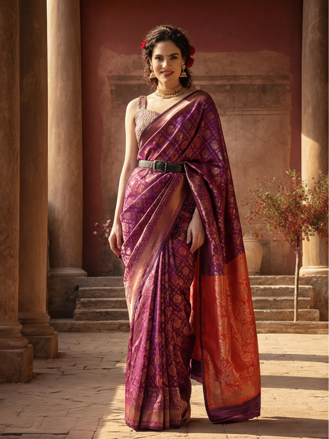 Silk Banarasi Zari Woven Party Wear Saree