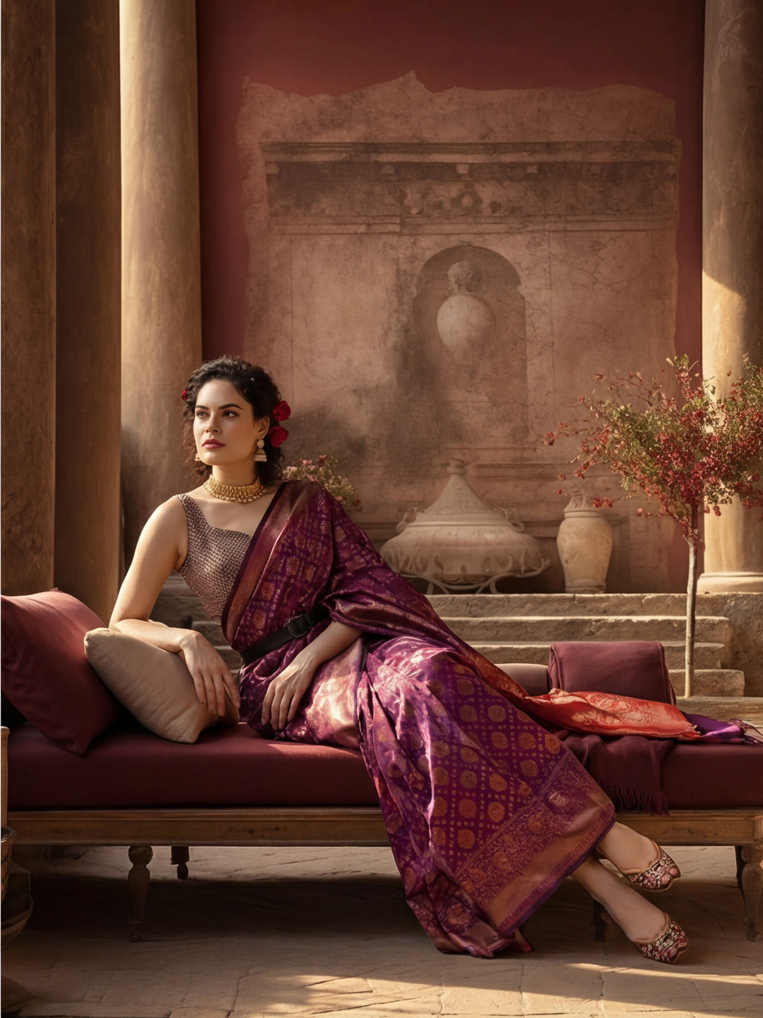 Silk Banarasi Zari Woven Party Wear Saree