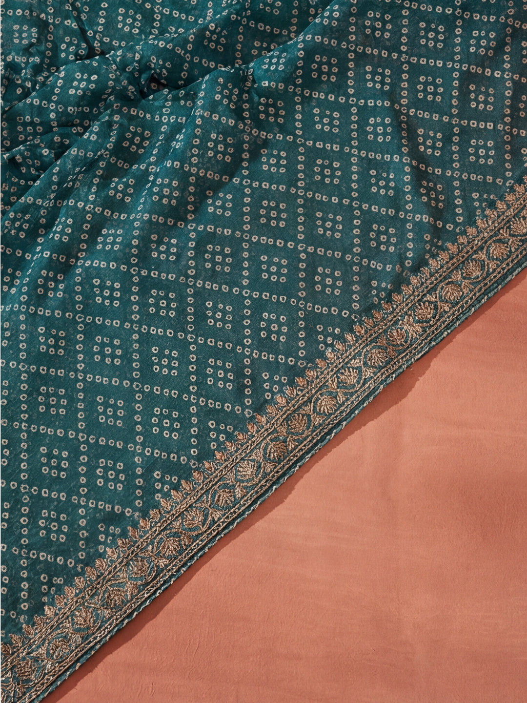 Embellished Pure Georgette Bandhani Saree