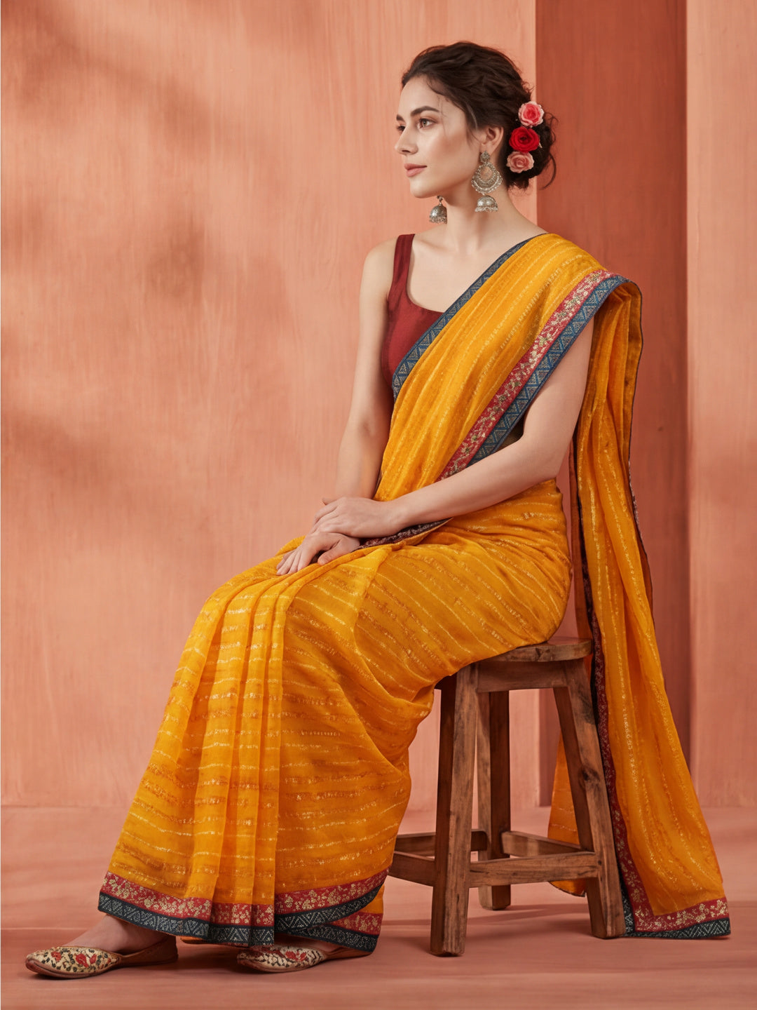 Printed Lightweight Georgette Saree
