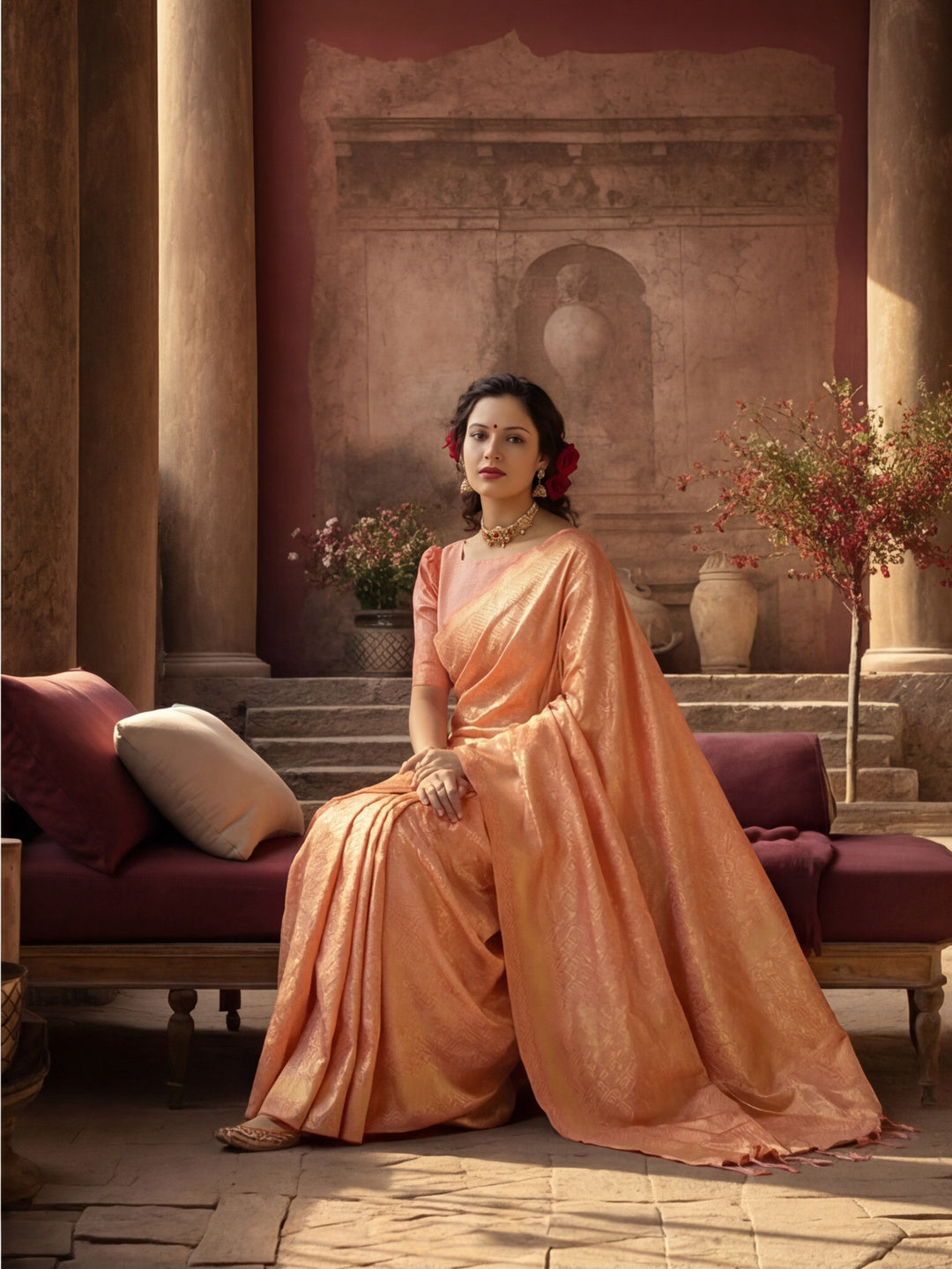 Silk Banarasi Zari Woven Heavy Saree