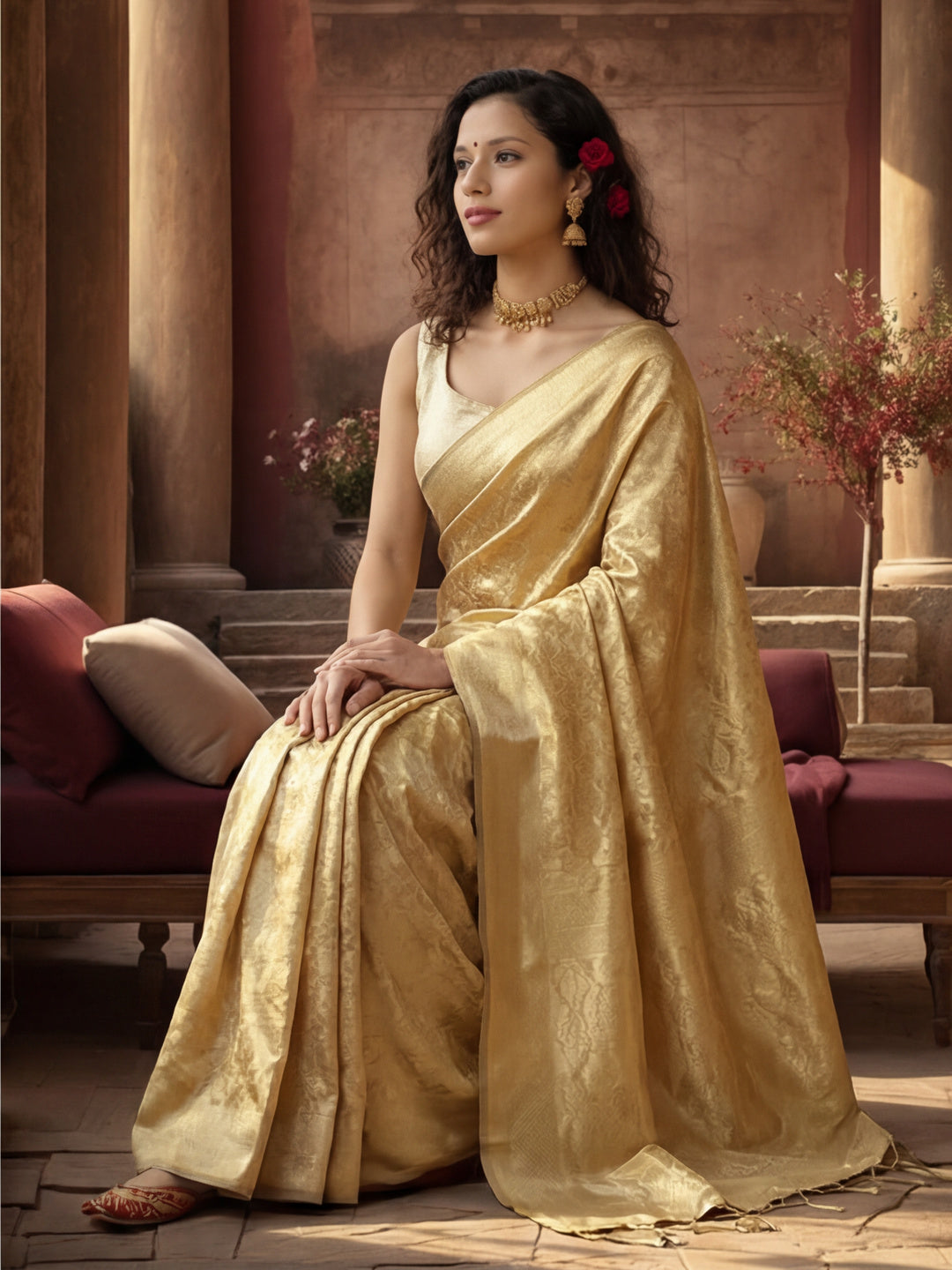 Silk Banarasi Zari Woven Heavy Saree