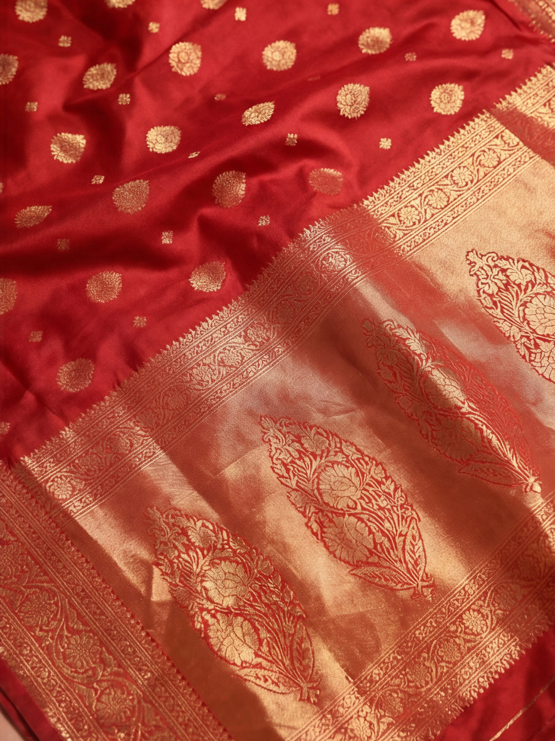 Heavy Banarasi Zari Woven Silk Blend Saree