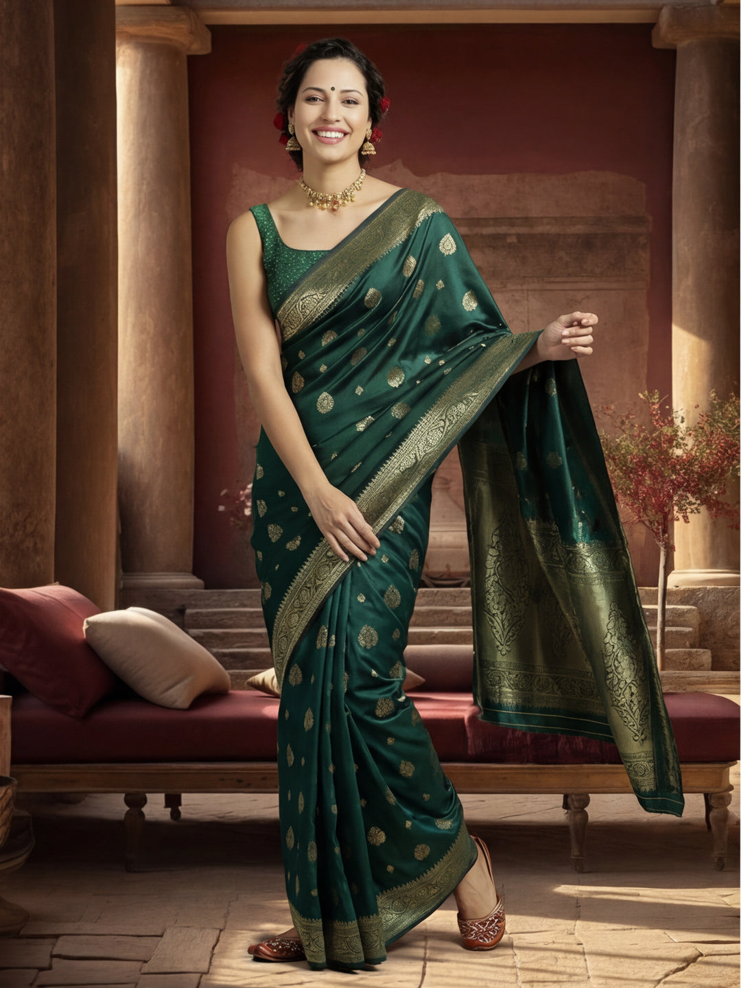 Silk Banarasi Zari Woven Heavy Saree