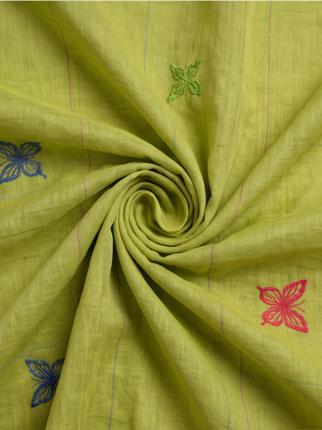 Women Green Designer Weaving Work Saree with Tree Motif Pallu and Tassel Detail