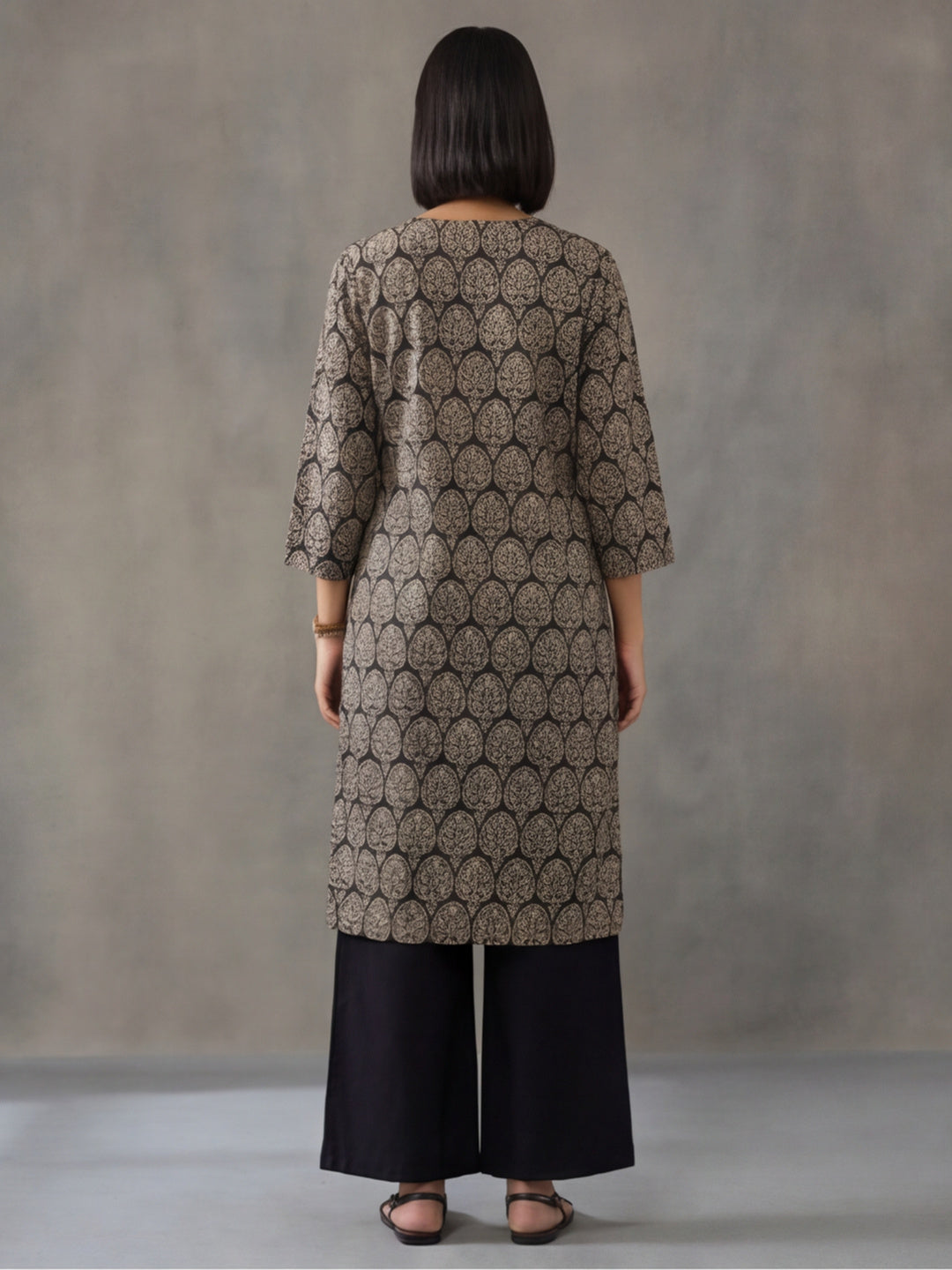 Floral Printed Straight Kurta
