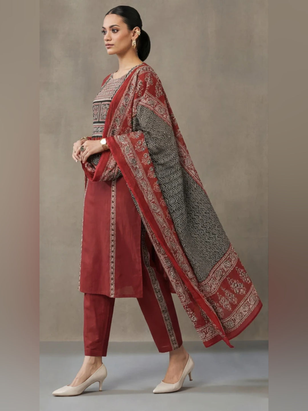 Printed Pure Cotton Kurta sets with Dupatta