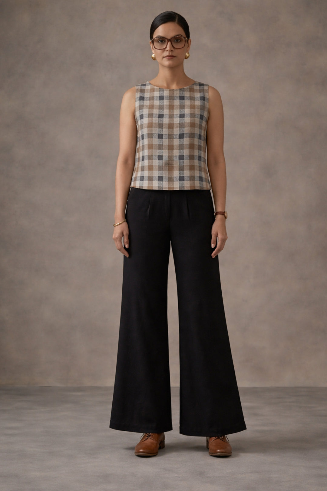 Solid Pure cotton Palazzo