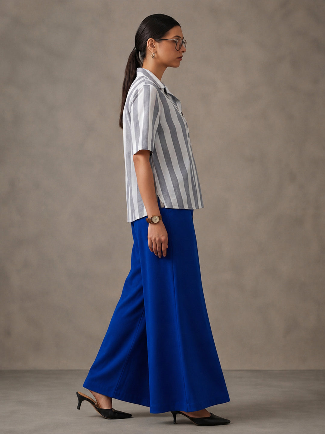 Solid Pure cotton Palazzo