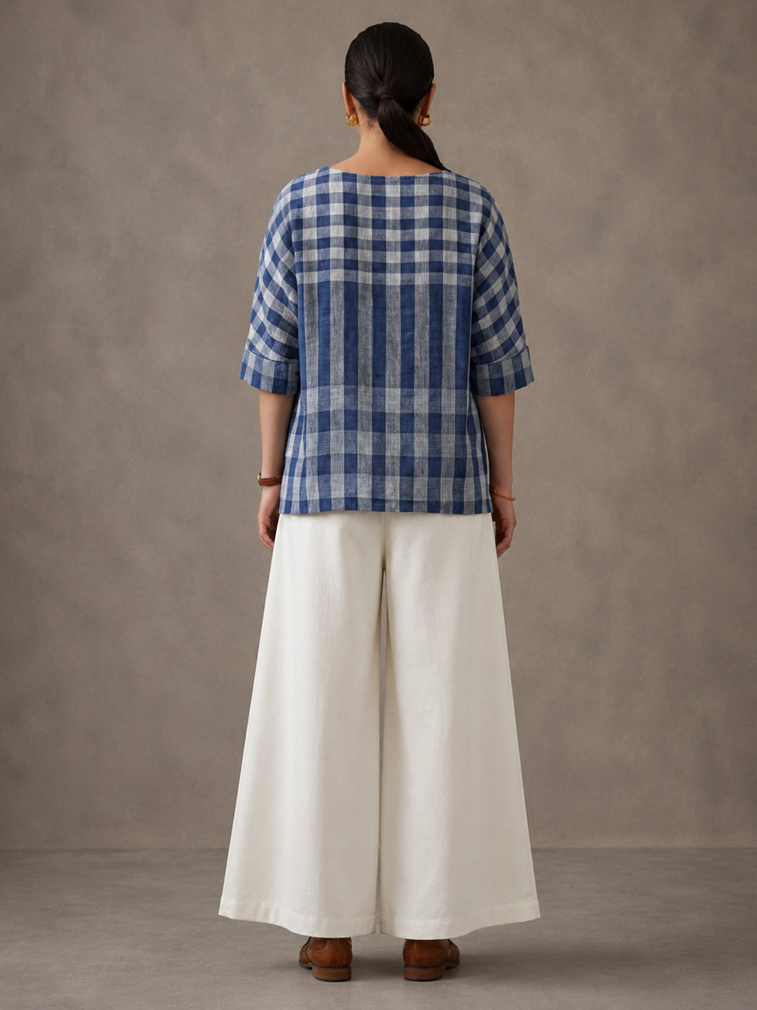 Solid Pure cotton Palazzo
