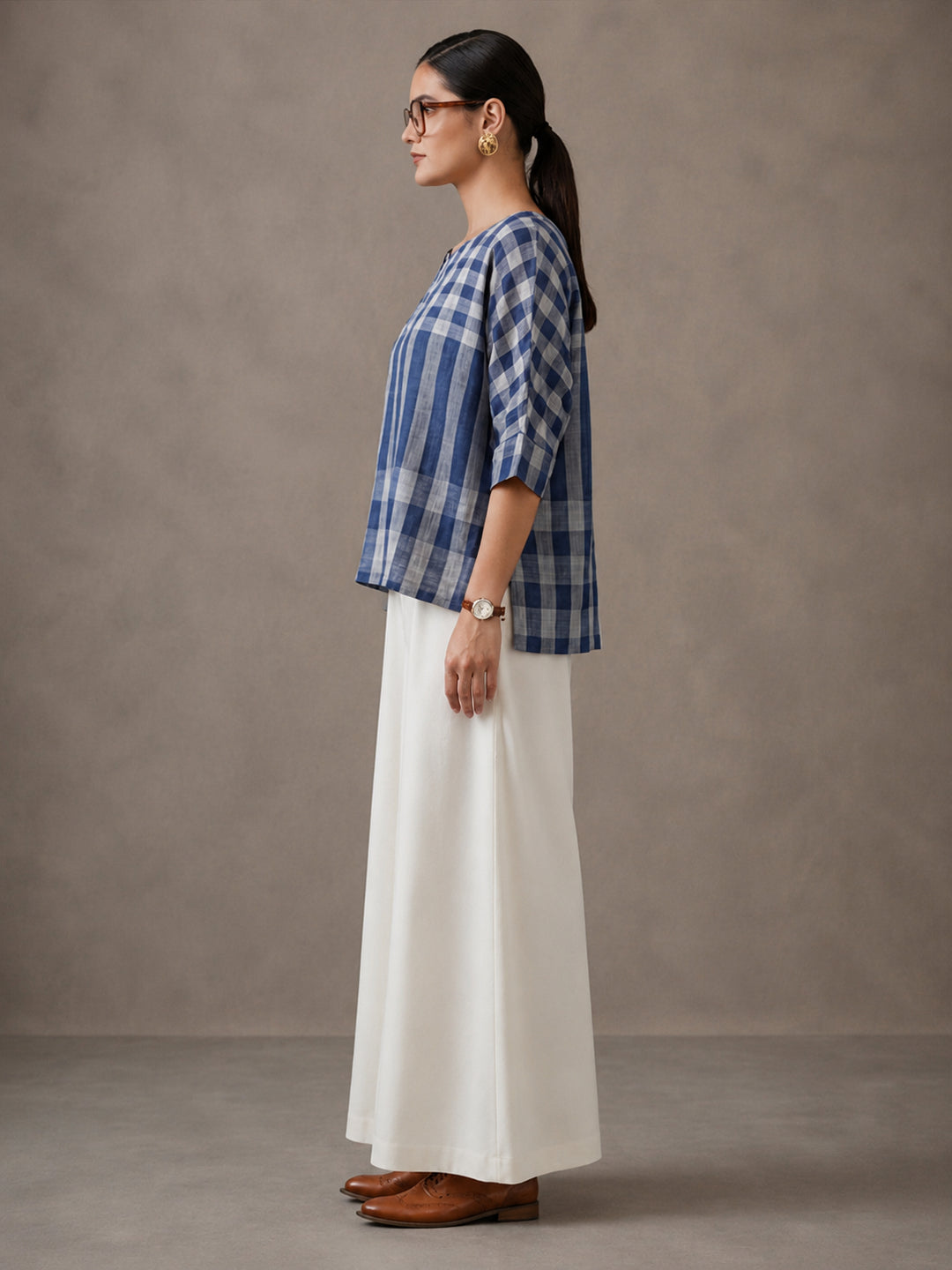 Solid Pure cotton Palazzo