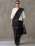 Floral Muslin Cotton Saree with Unstiched Blouse