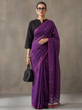 Solid Pure Cotton Saree with Unstiched Blouse