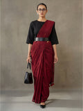 Solid Pure Cotton Saree with Unstiched Blouse