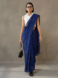 Solid Pure Cotton Saree with Unstiched Blouse