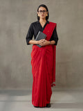Solid Pure Cotton Saree with Unstiched Blouse