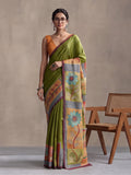 arthy Tone Digitally Printed Kantha-Look Cotton Saree with Contrast Border