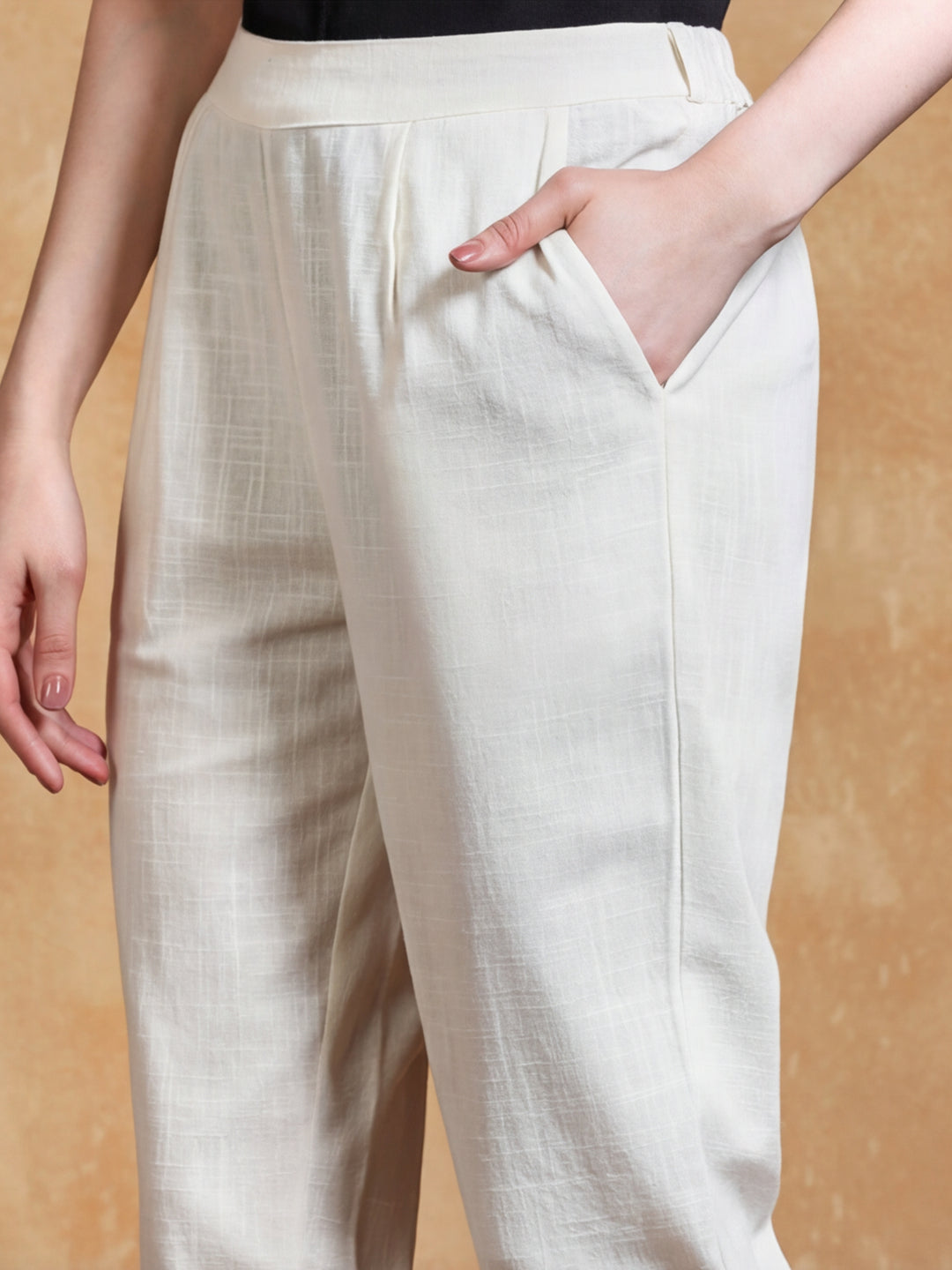 Women Cotton Regular Trouser