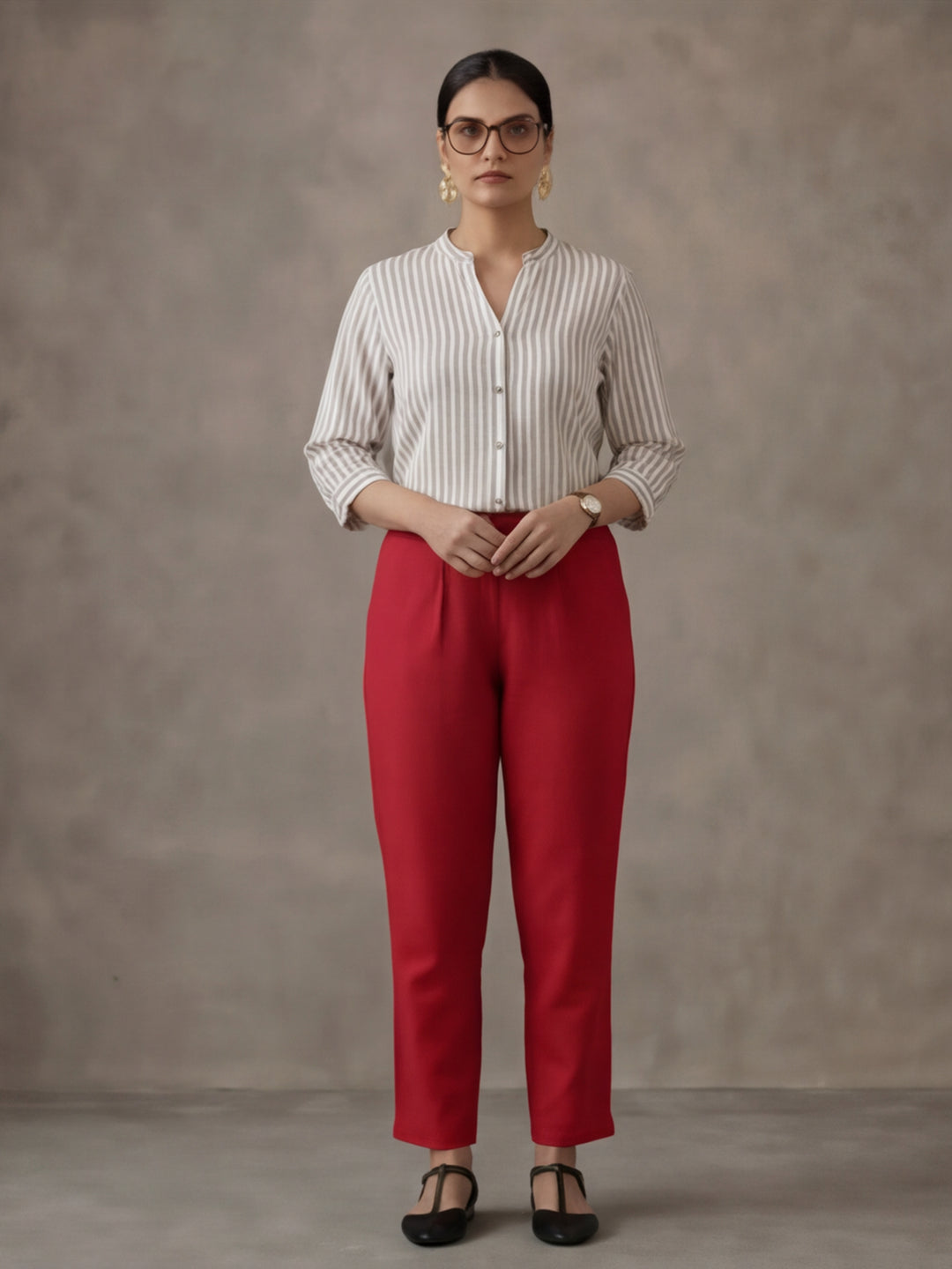 Women Cotton Regular Trouser