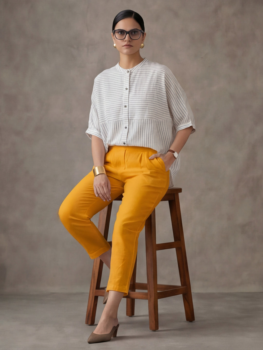 Women Cotton Regular Trouser