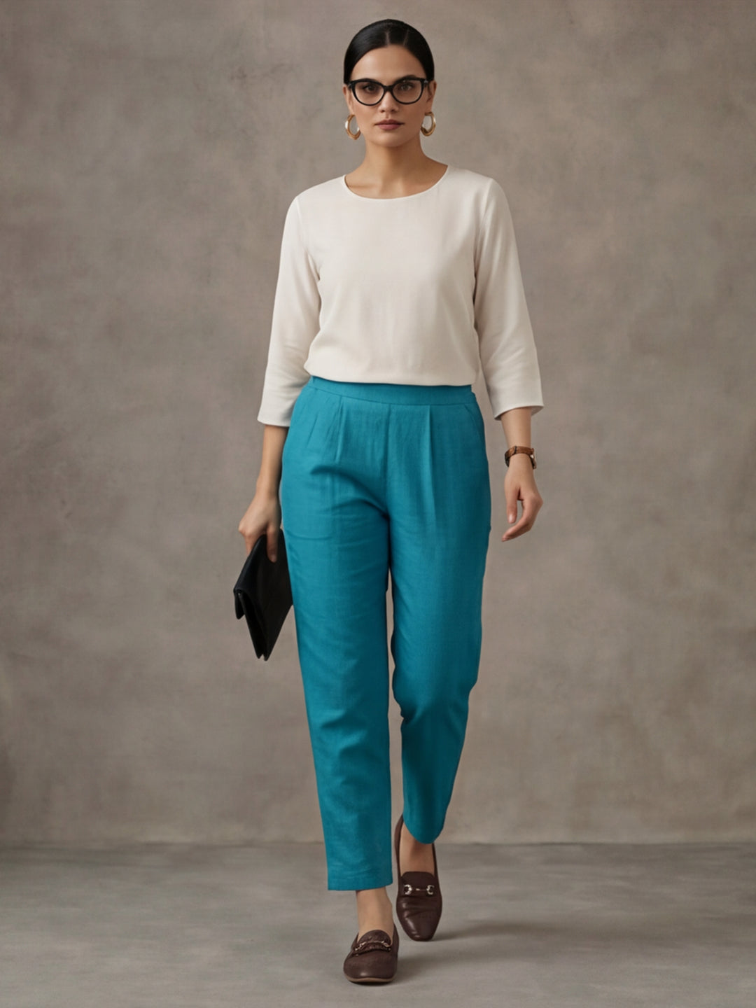 Women Cotton Regular Trouser