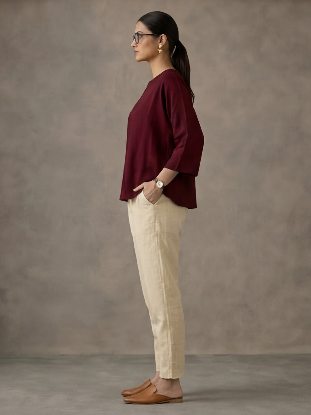 Women Cotton Regular Trouser