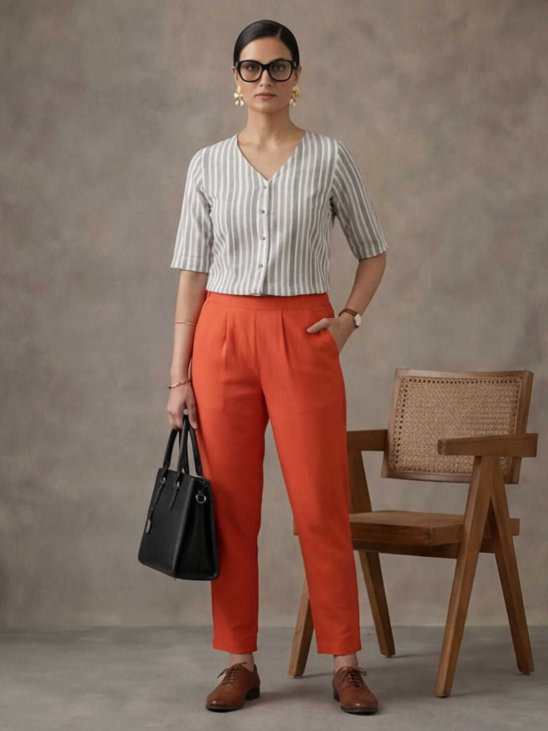 Women Cotton Regular Trouser
