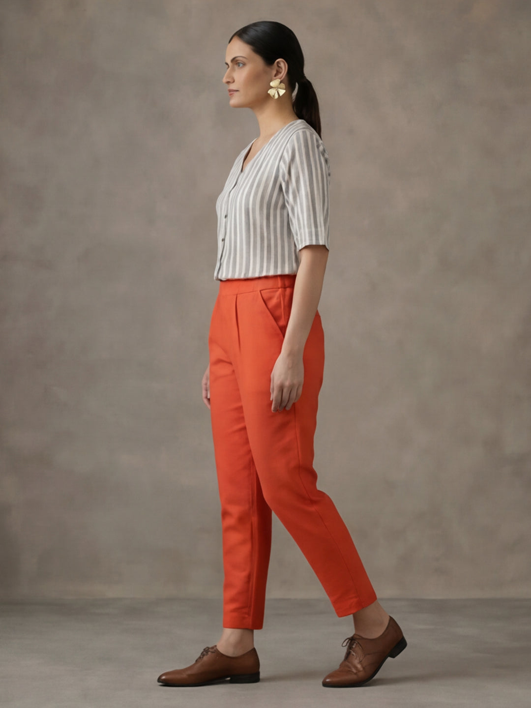 Women Cotton Regular Trouser