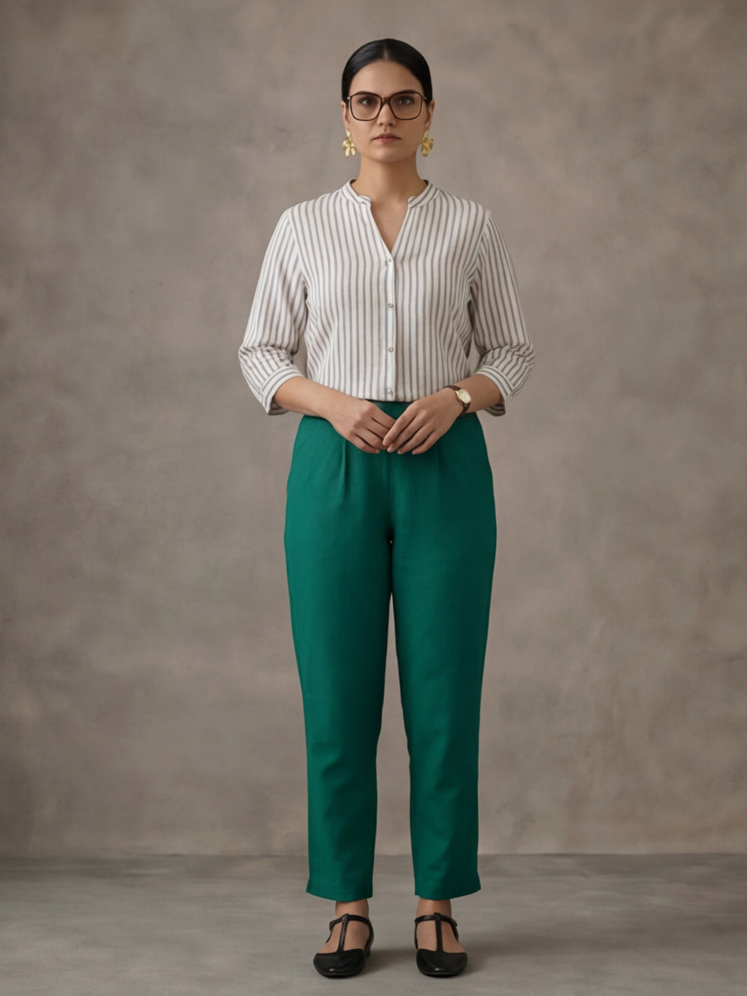 Women Cotton Regular Trouser