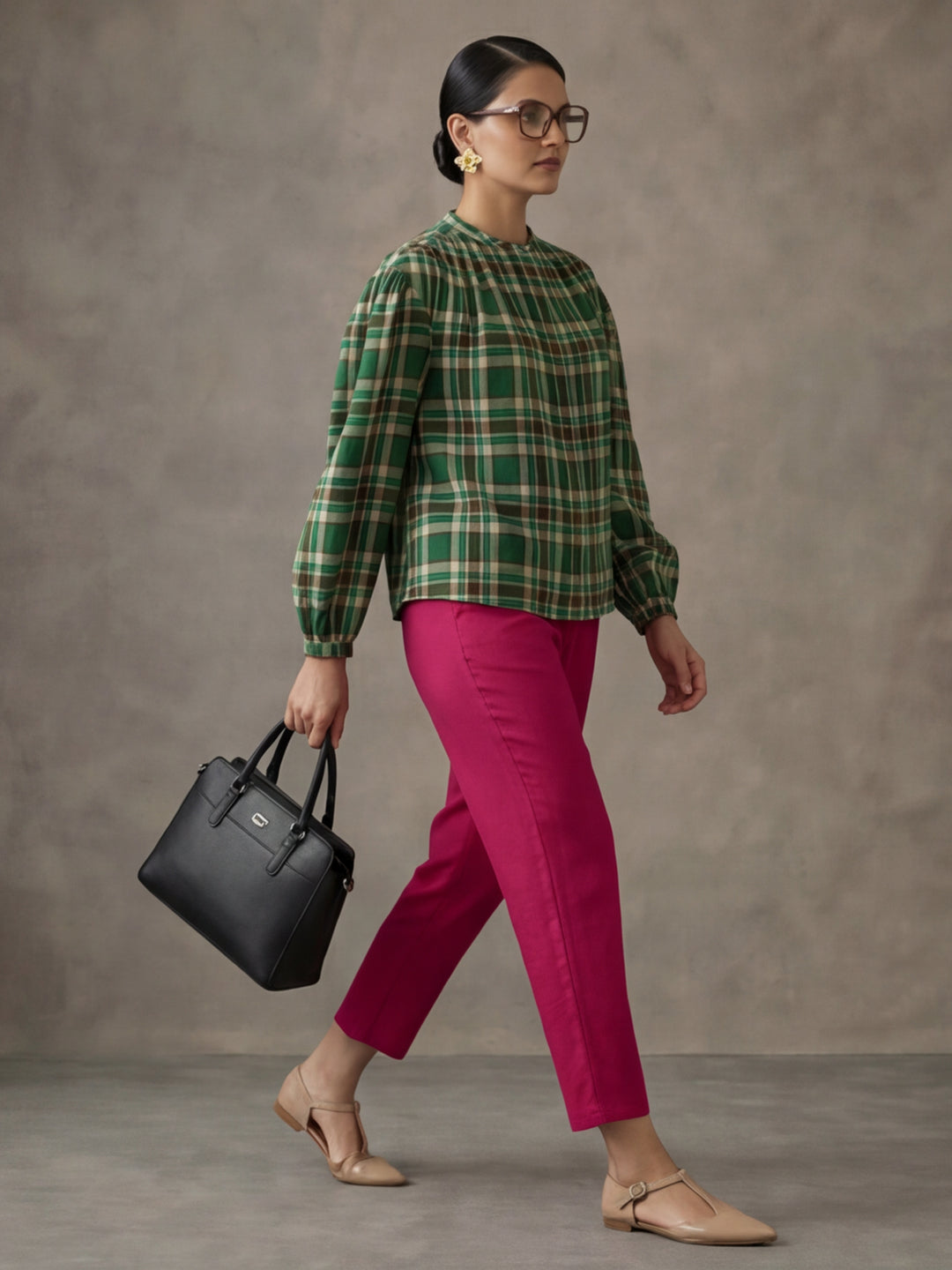 Women Cotton Regular Trouser