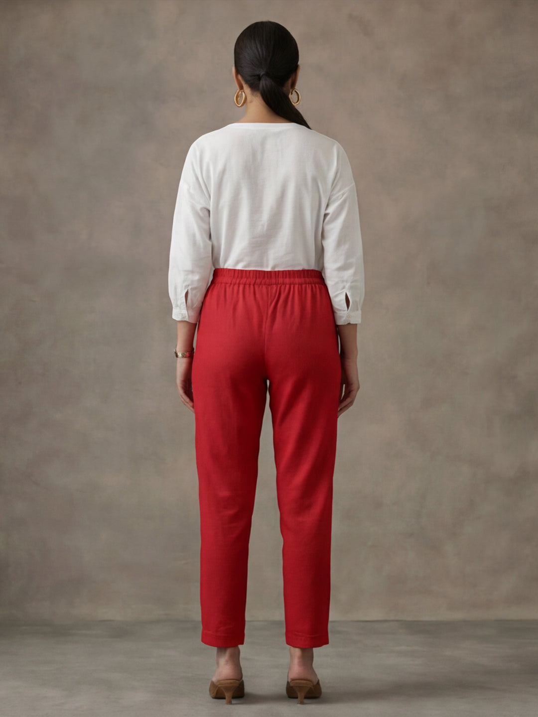Women Cotton Regular Trouser
