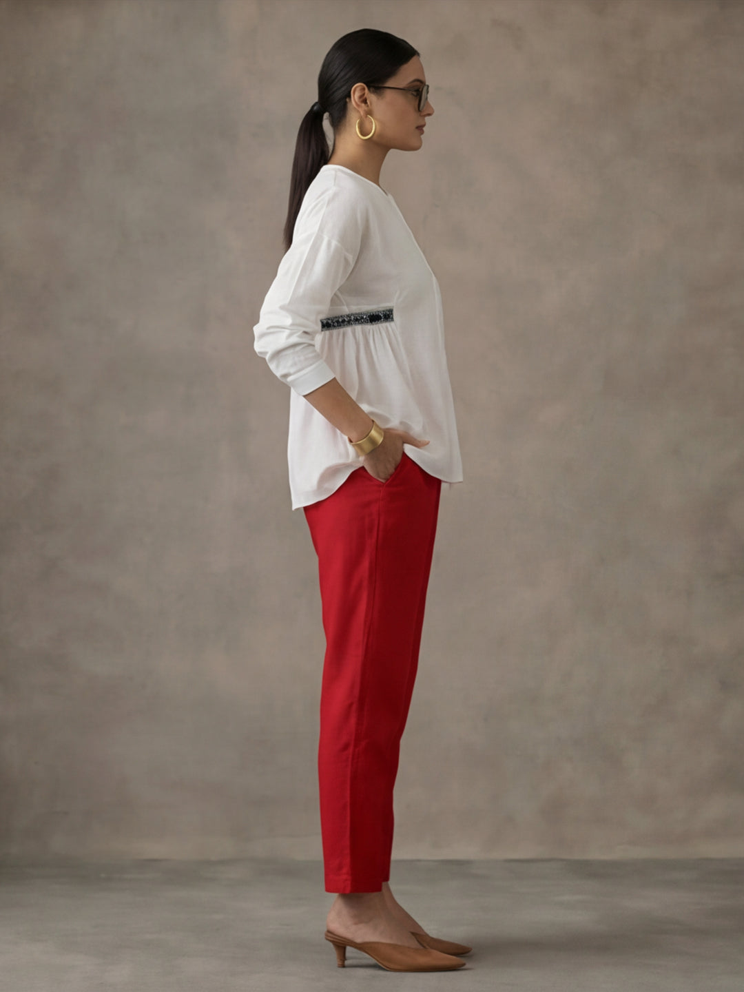 Women Cotton Regular Trouser