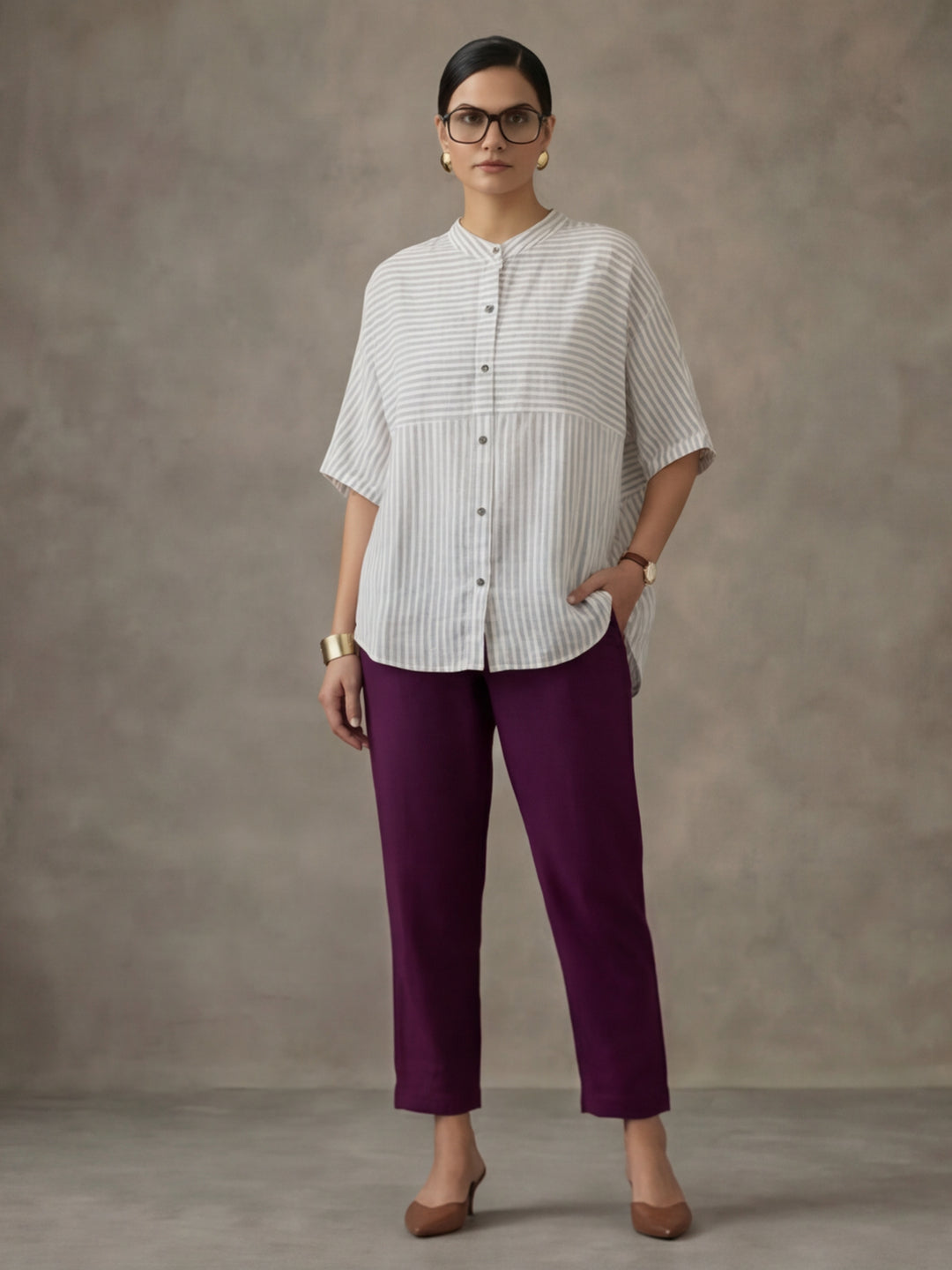 Women Cotton Regular Trouser