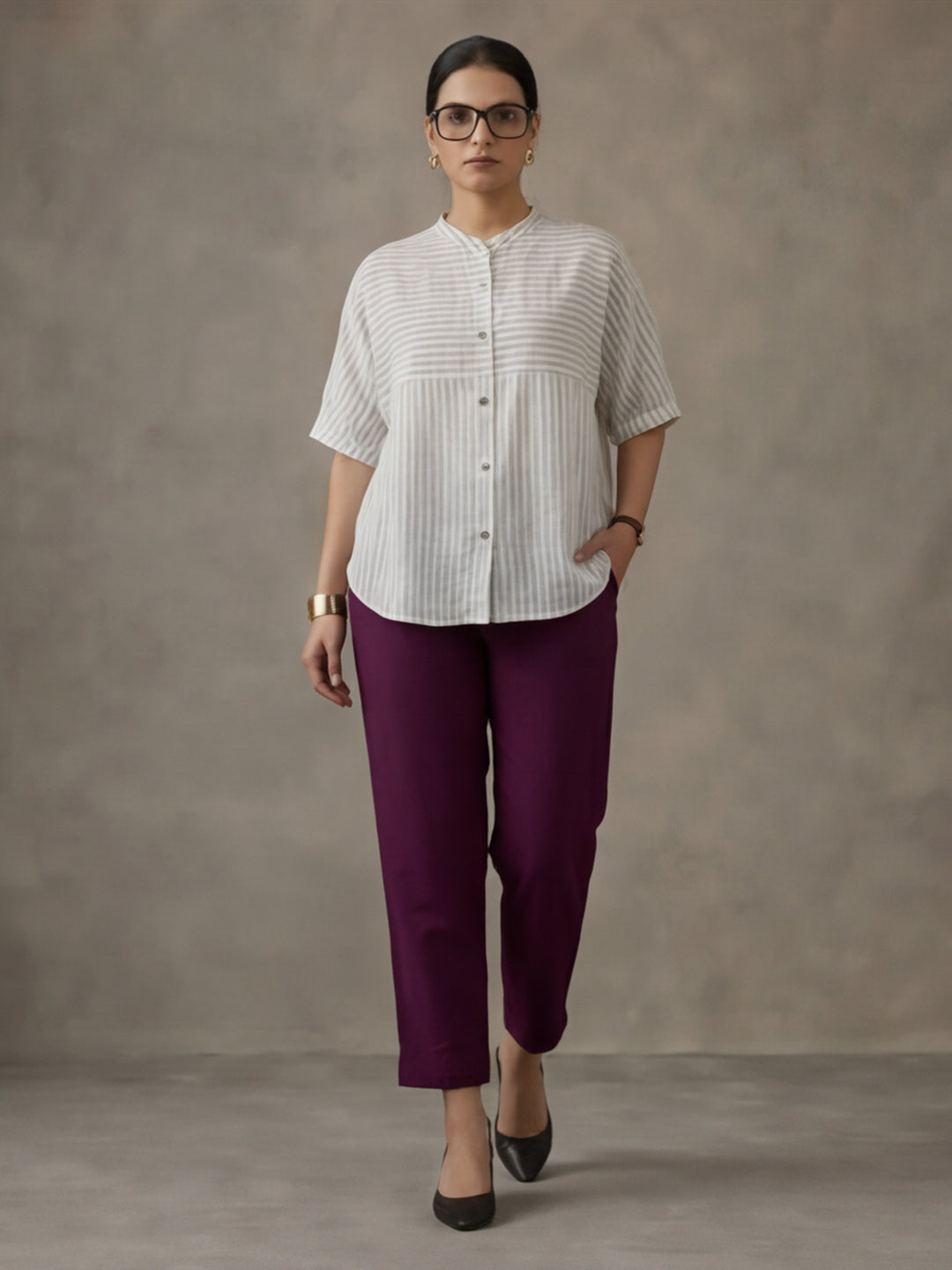 Women Cotton Regular Trouser