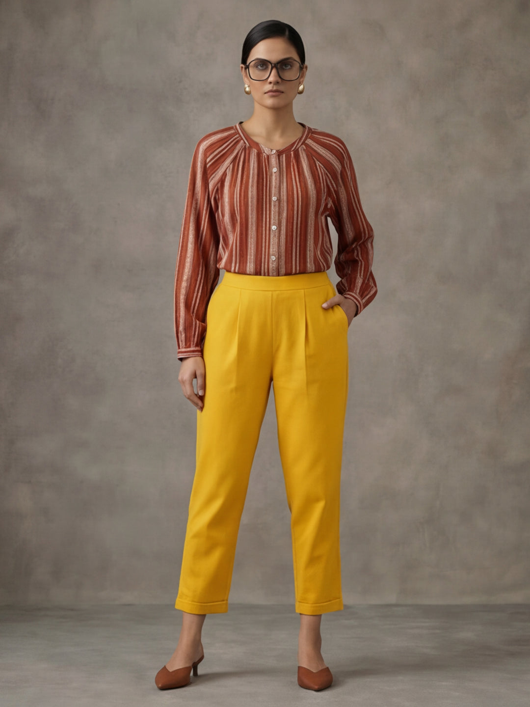 Women Cotton Regular Trouser