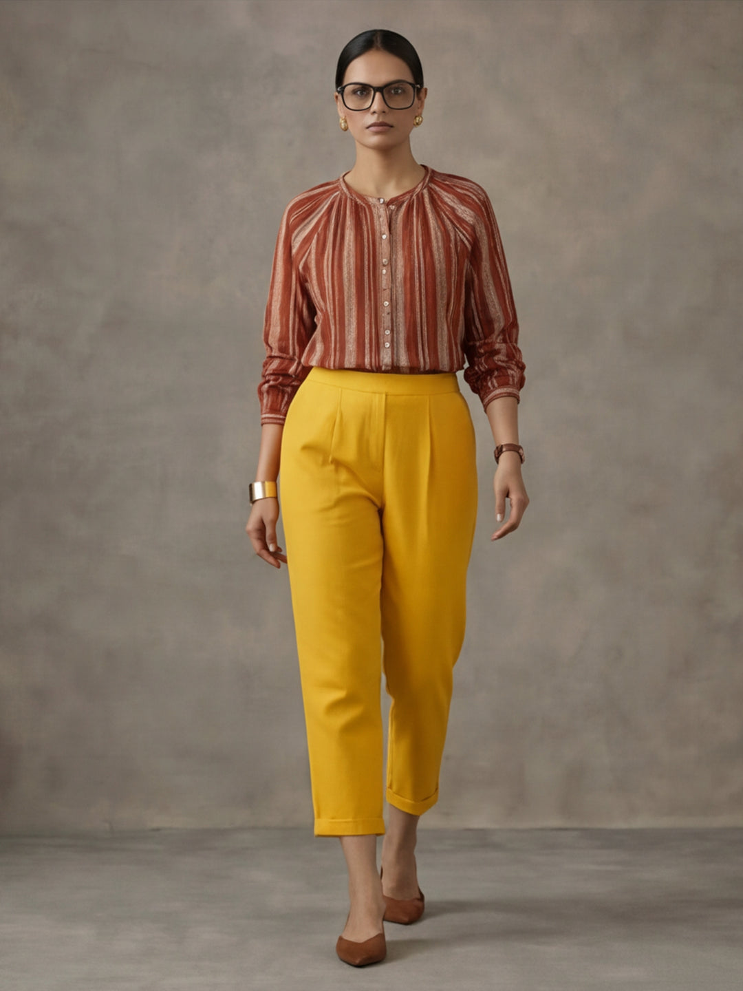 Women Cotton Regular Trouser