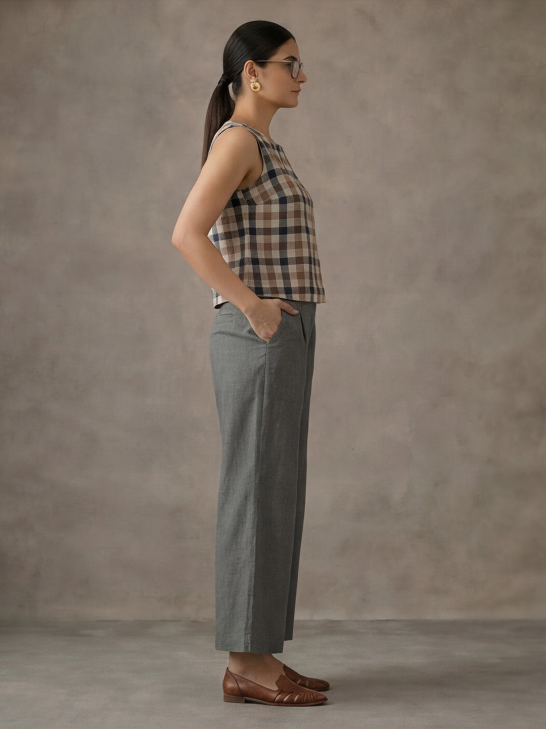 Women Cotton Regular Trouser