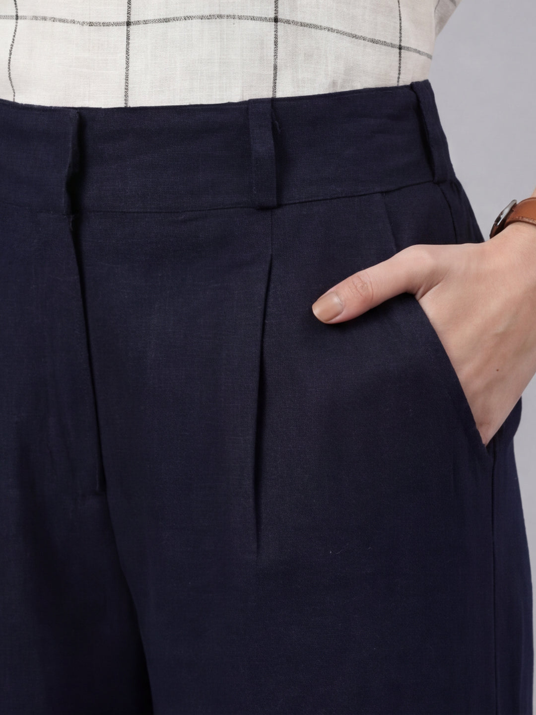 Women Cotton Regular Trouser