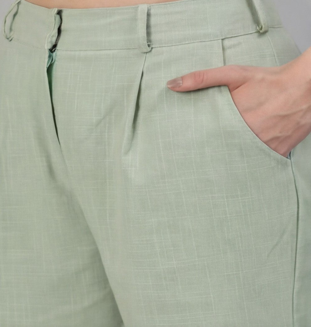 Women Cotton Regular Trouser