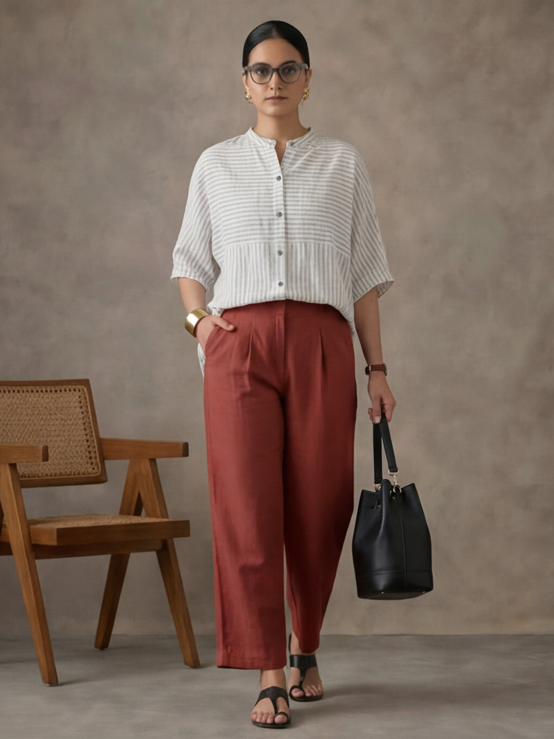 Women Cotton Regular Trouser