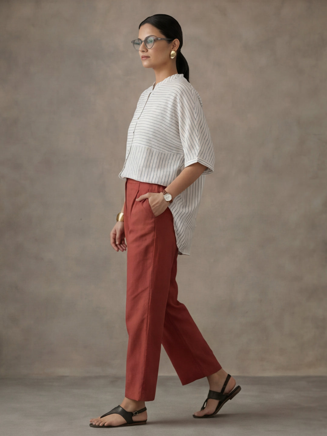 Women Cotton Regular Trouser